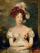 Sir Thomas Lawrence Portrait of Princess Caroline Ferdinande of Bourbon-Two Sicilies, Duchess of Berry. oil on canvas
